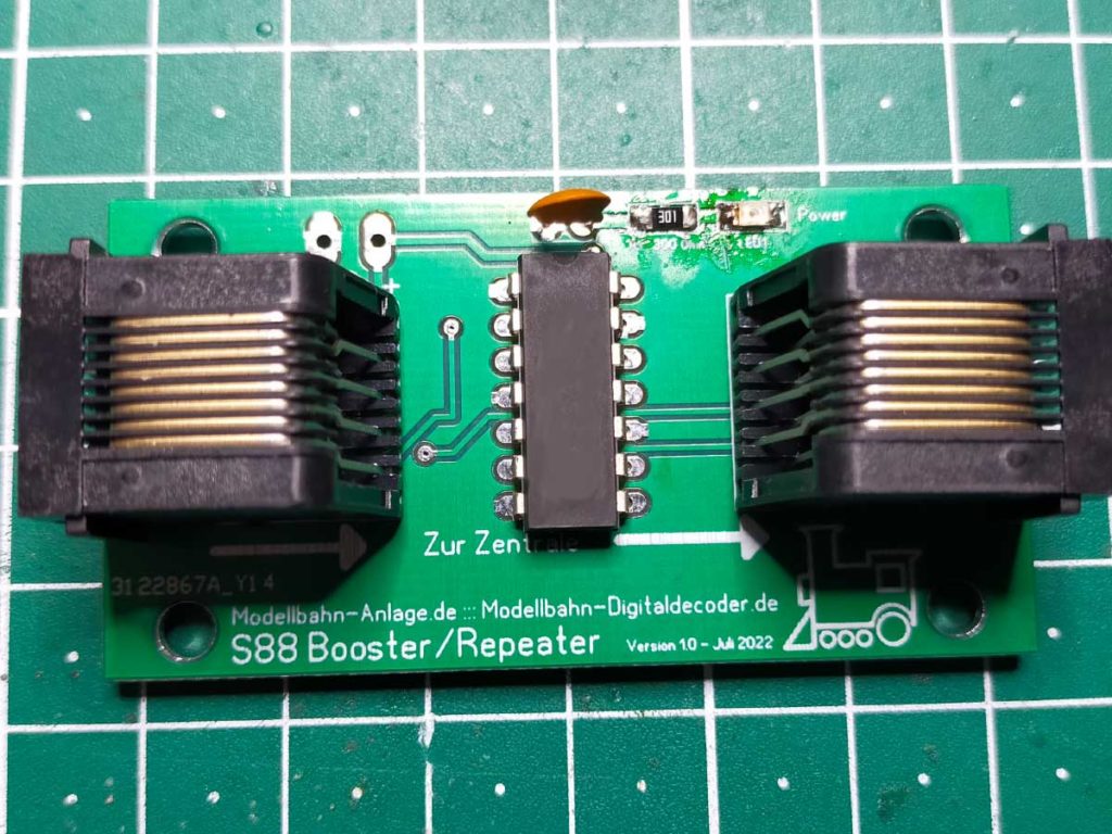 S88-Booster und S88-Repeater - auch ohne Anschluss an 5 Volt bringt er erhebliche Verbesserungen
