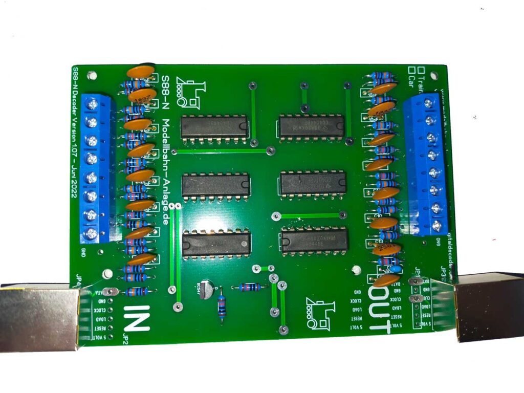 S88 Decoder für das Märklin 3-Leiter-System (auf Masse basierend)